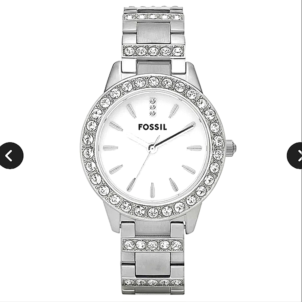 Fossil Silver Crystal Accent Women's Watch